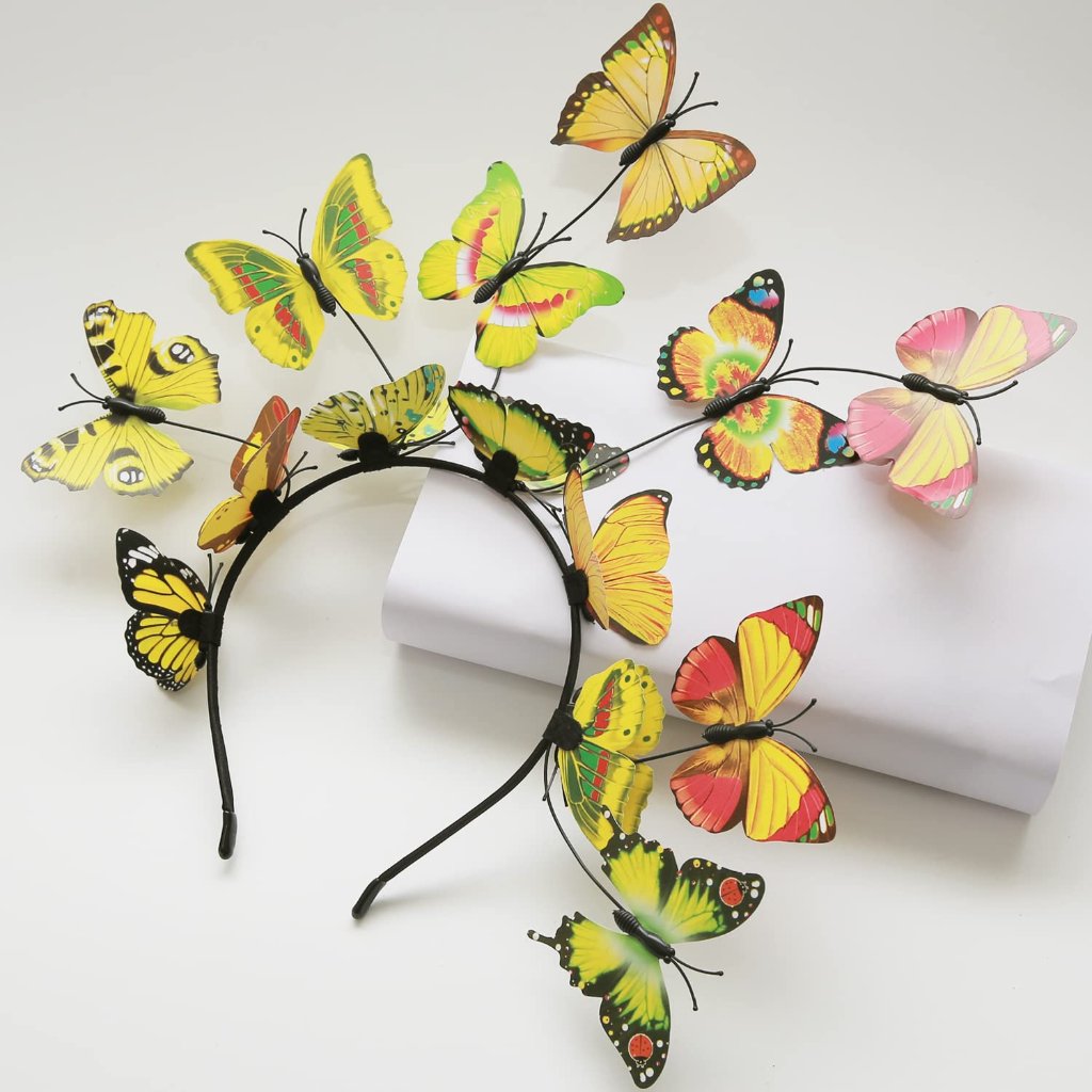 Butterfly Headband Fascinators For Women Halloween Butterfly Headpieces Merry